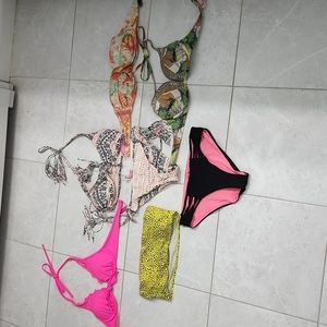 Victoria secret bikini tops and bottoms.
